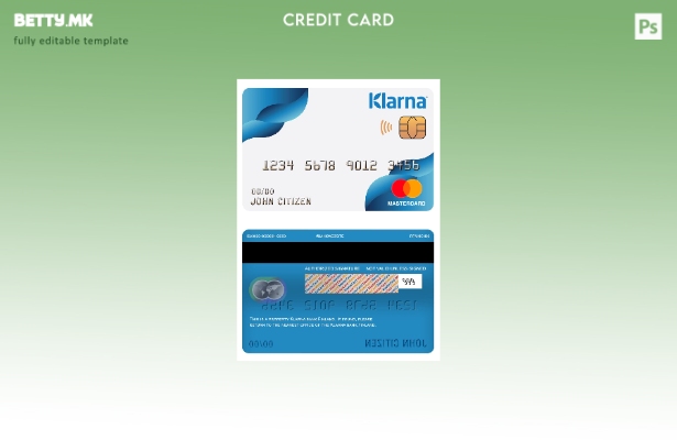 Модерен стил, шаблон за мастер картички на банката Финска Кларна